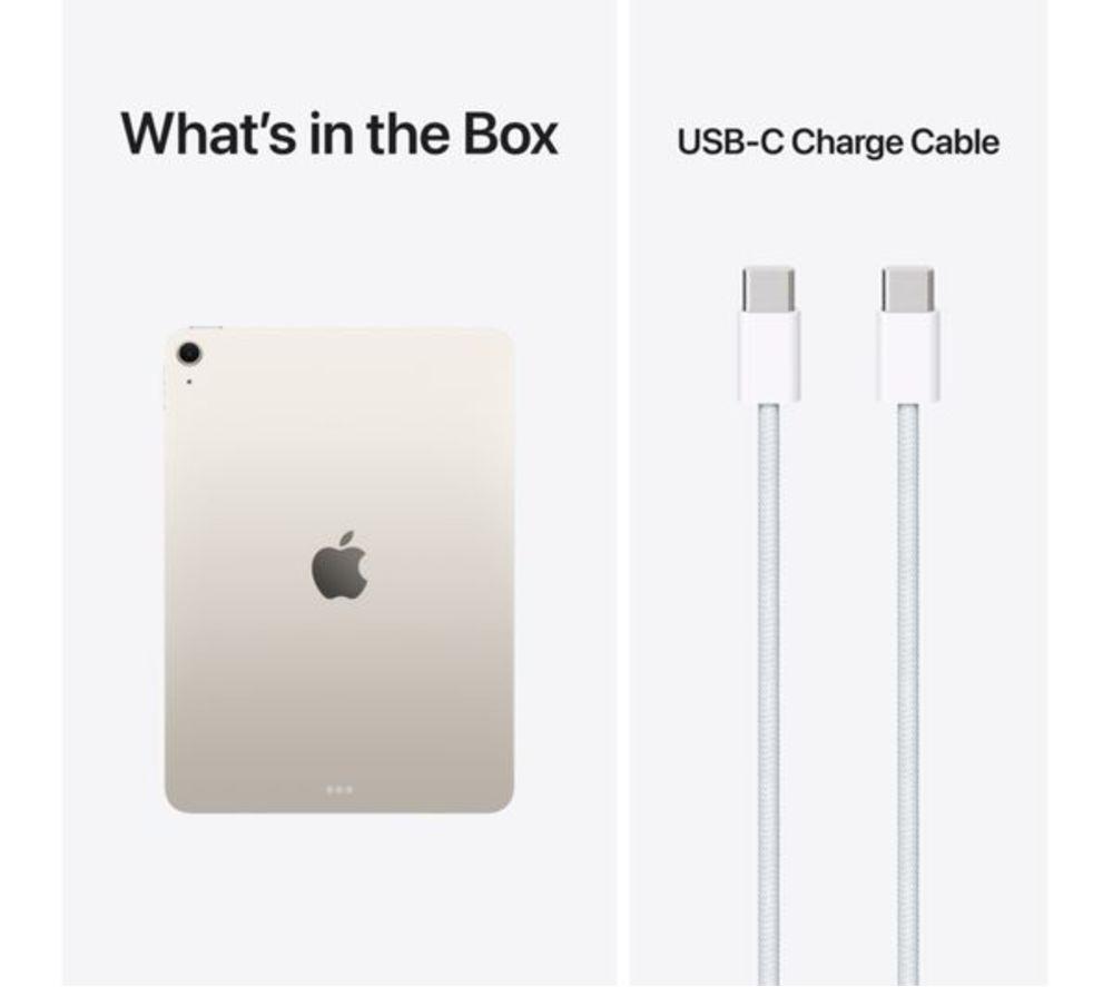 APPLE 11" Refurbished iPad Air (2026) - 128 GB, Starlight (Excellent Condition) image number 10 of 11