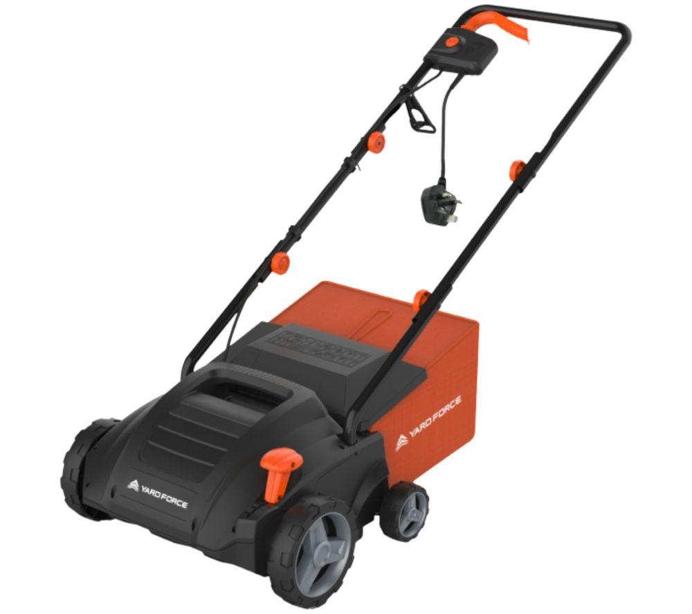 YARD FORCE 1500 W 2-in-1 Corded Lawn Scarifier and Aerator - Orange & Black image number 2 of 5