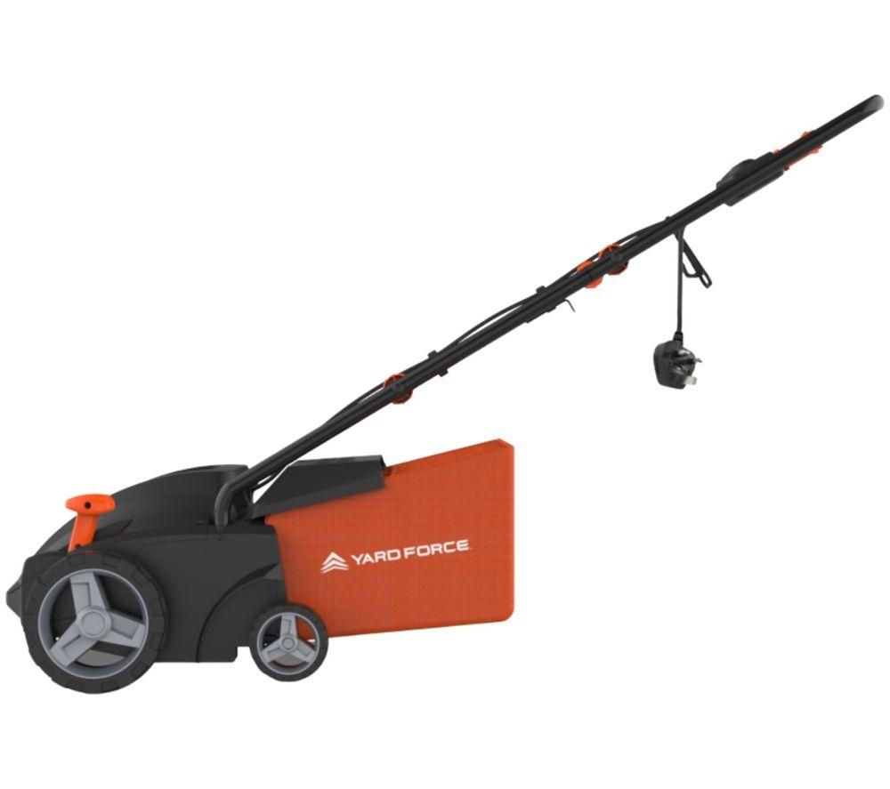YARD FORCE 1500 W 2-in-1 Corded Lawn Scarifier and Aerator - Orange & Black image number 3 of 5