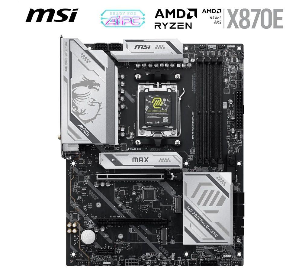 MSI MAG X870E GAMING MAX WIFI AM5 Motherboard image number 2 of 5