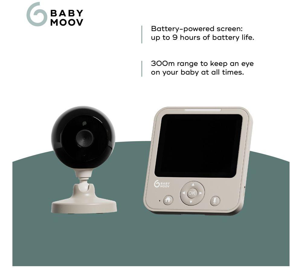 BABYMOOV Yoo Start 2.8" Wireless Baby Video Monitor - Mineral image number 3 of 6