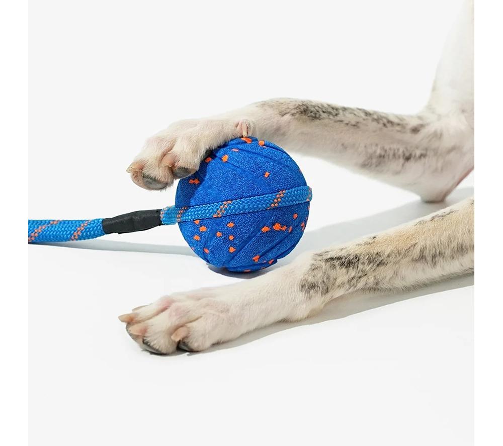 CHEERBLE Wicked Ball Air Rope Pet Toy - Blue image number 6 of 6