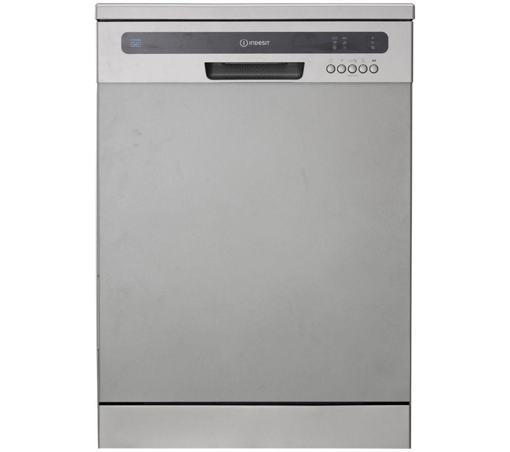 INDESIT Push&Go IN2FE13CNO7SUK Full-size Dishwasher - Silver