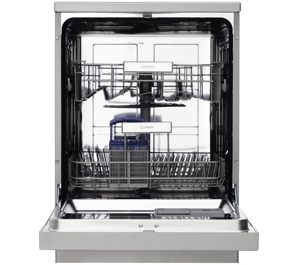 INDESIT Push&Go IN2FE13CNO7SUK Full-size Dishwasher - Silver image number 2 of 5