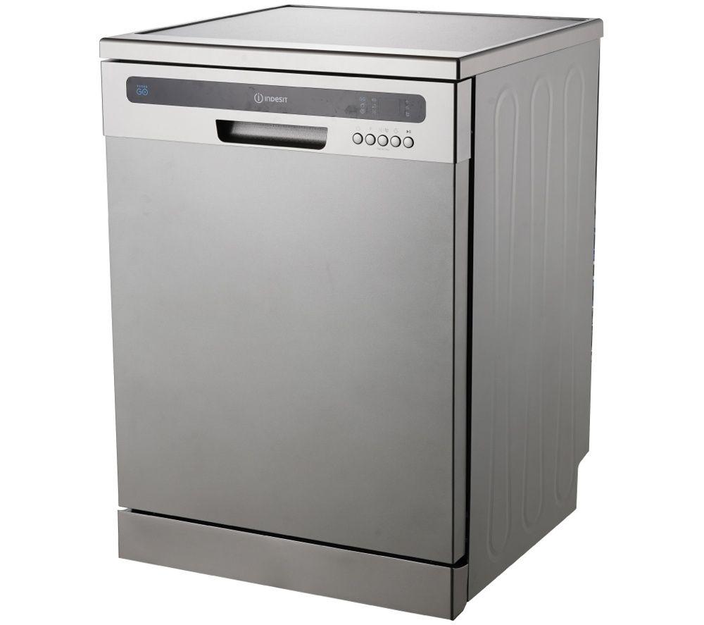 INDESIT Push&Go IN2FE13CNO7SUK Full-size Dishwasher - Silver image number 4 of 5