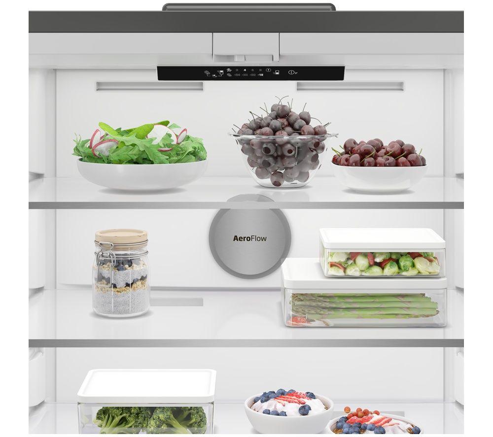 BEKO HarvestFresh AeroFlow GNE48510DVPZ American-Style Fridge Freezer - Black Steel image number 7 of 25