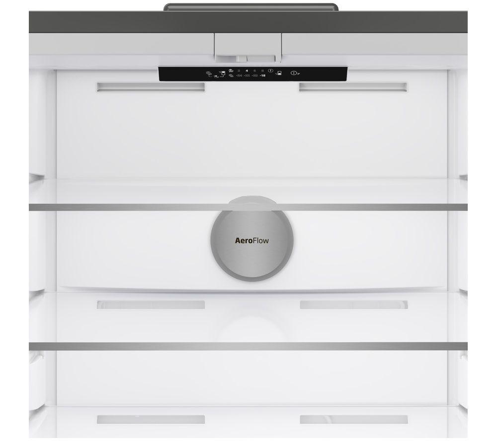BEKO HarvestFresh AeroFlow GNE48510DVPZ American-Style Fridge Freezer - Black Steel image number 8 of 25