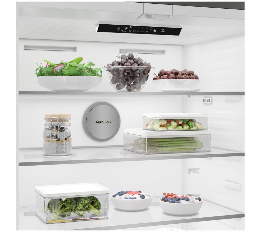BEKO HarvestFresh AeroFlow GNE48510DVPZ American-Style Fridge Freezer - Black Steel image number 9 of 25