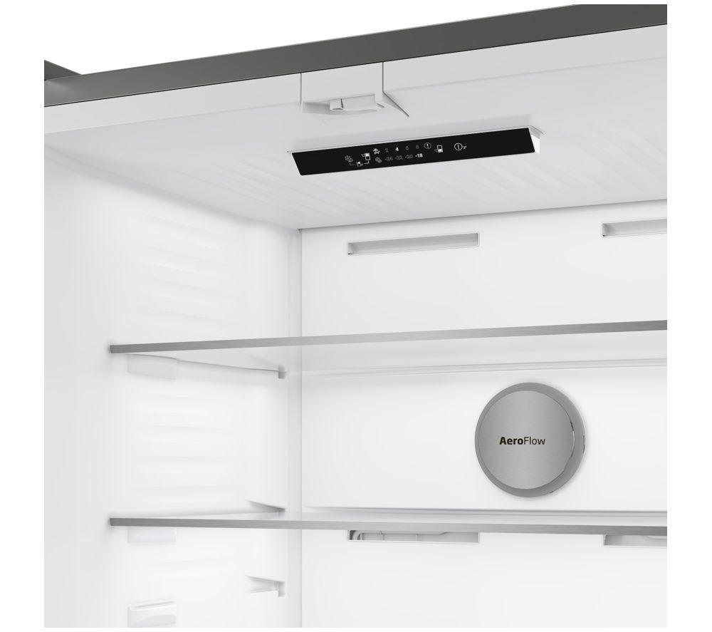 BEKO HarvestFresh AeroFlow GNE48510DVPZ American-Style Fridge Freezer - Black Steel image number 11 of 25