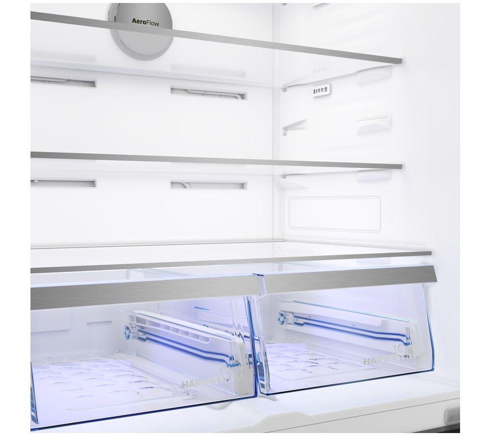 BEKO HarvestFresh AeroFlow GNE48510DVPZ American-Style Fridge Freezer - Black Steel image number 15 of 25