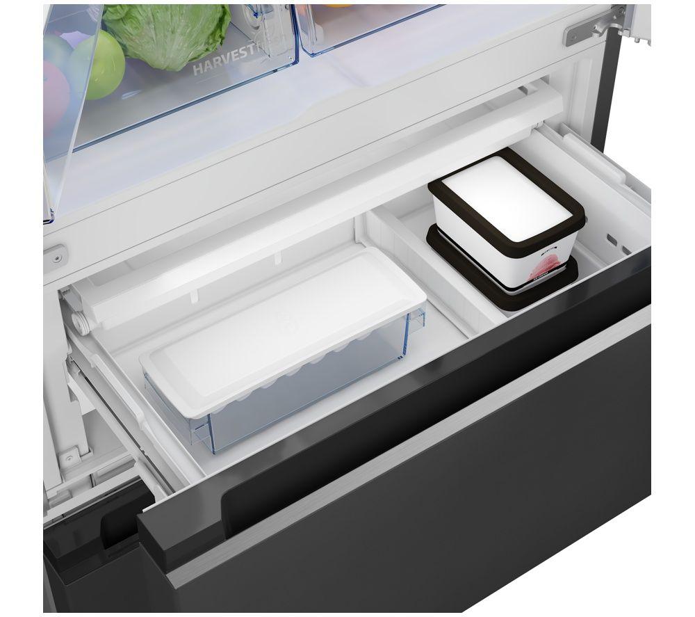 BEKO HarvestFresh AeroFlow GNE48510DVPZ American-Style Fridge Freezer - Black Steel image number 16 of 25