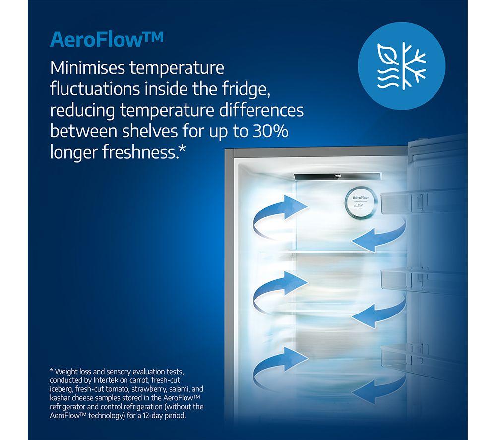 BEKO HarvestFresh AeroFlow GNE48510DVPZ American-Style Fridge Freezer - Black Steel image number 19 of 25
