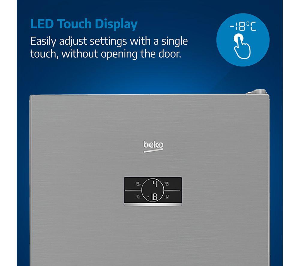 BEKO HarvestFresh AeroFlow GNE48510DVPZ American-Style Fridge Freezer - Black Steel image number 23 of 25
