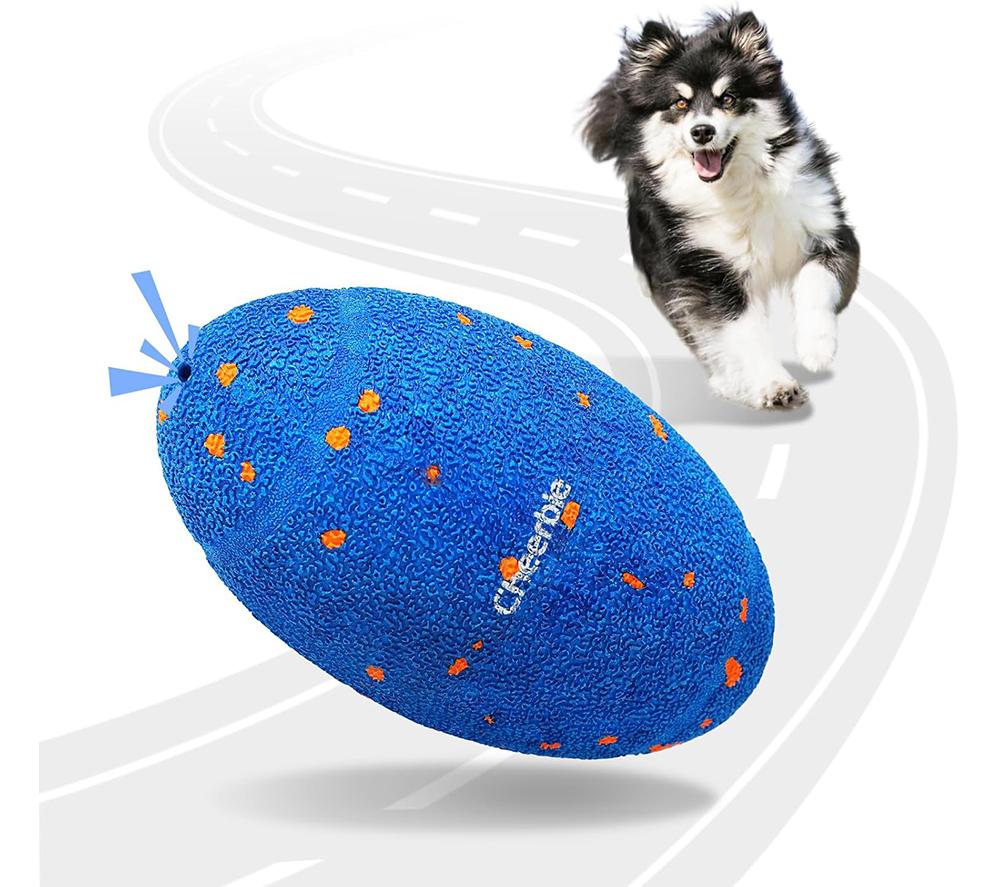 CHEERBLE Wicked Rugby Ball - Blue image number 5 of 9