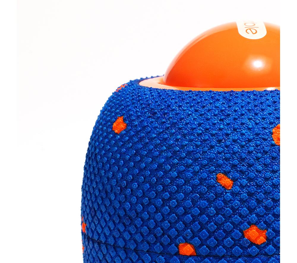 CHEERBLE Wicked Ball Rolly Pet Toy - Blue & Orange image number 11 of 16