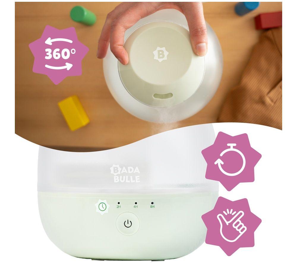 BABYMOOV B047002UK Bubble Humidifier & Nightlight - White image number 3 of 6