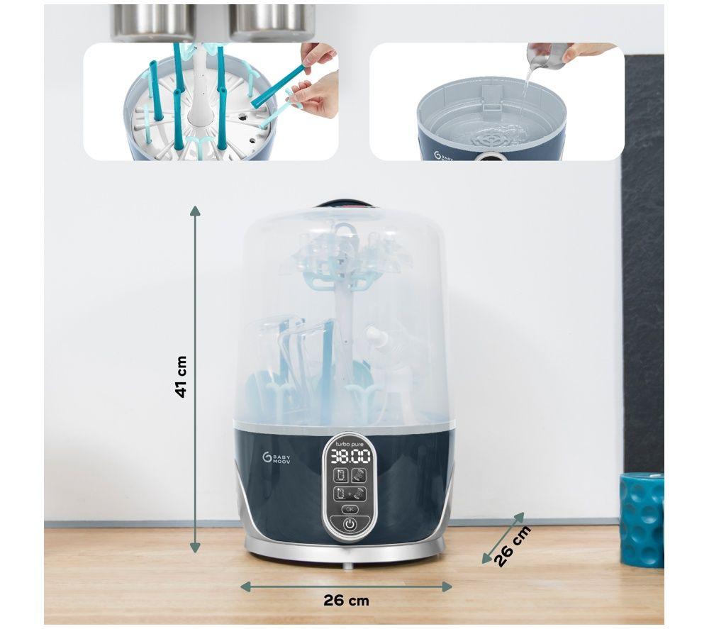 BABYMOOV Turbo Pure Sterilizer, Dryer & Storage - Dark Blue image number 2 of 6