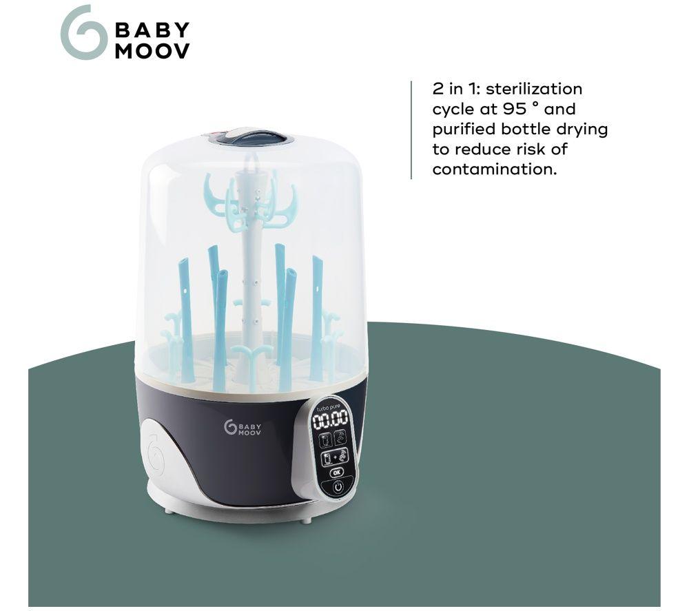 BABYMOOV Turbo Pure Sterilizer, Dryer & Storage - Dark Blue image number 3 of 6