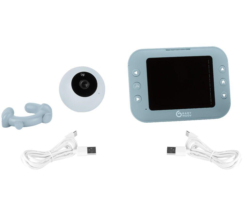 BABYMOOV Yoo Roll 3.2" Wireless Battery Video Monitor - Blue image number 2 of 6
