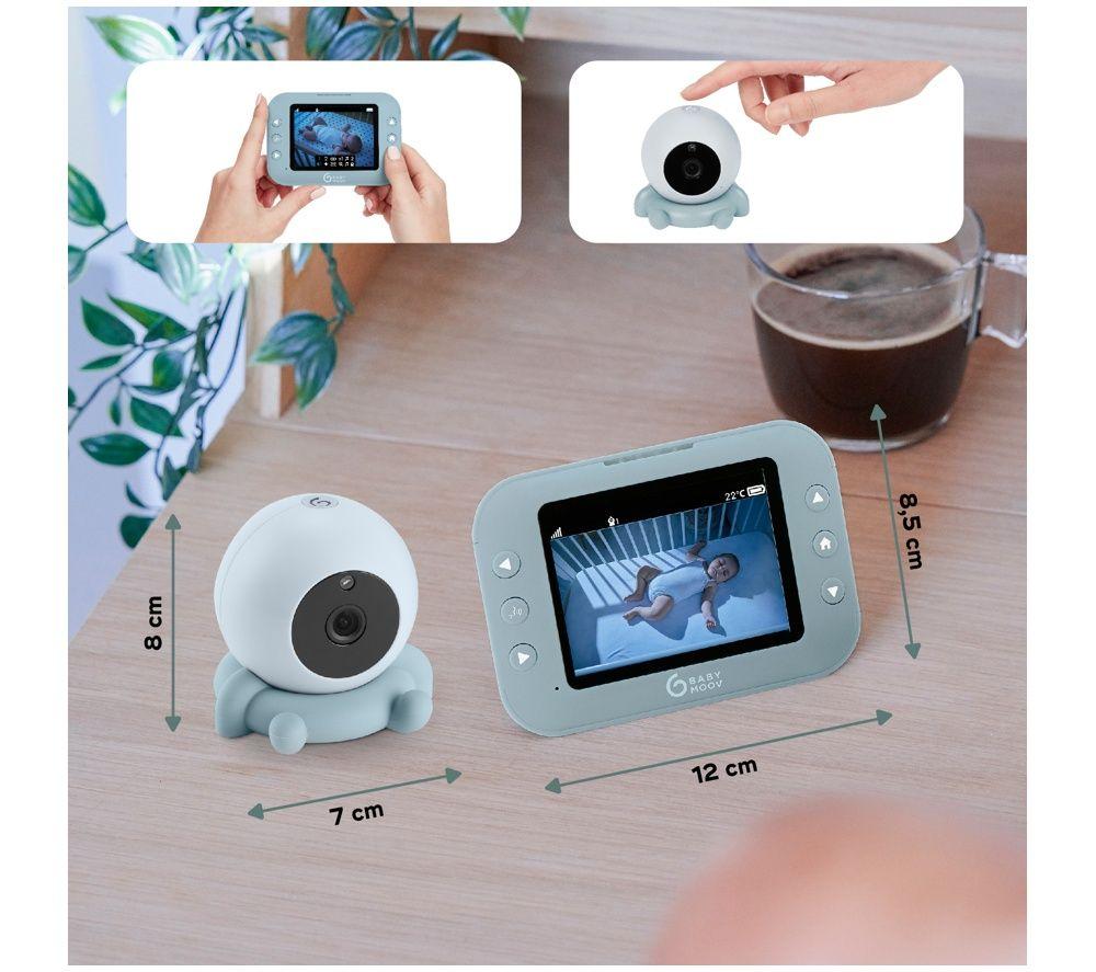 BABYMOOV Yoo Roll 3.2" Wireless Battery Video Monitor - Blue image number 6 of 6