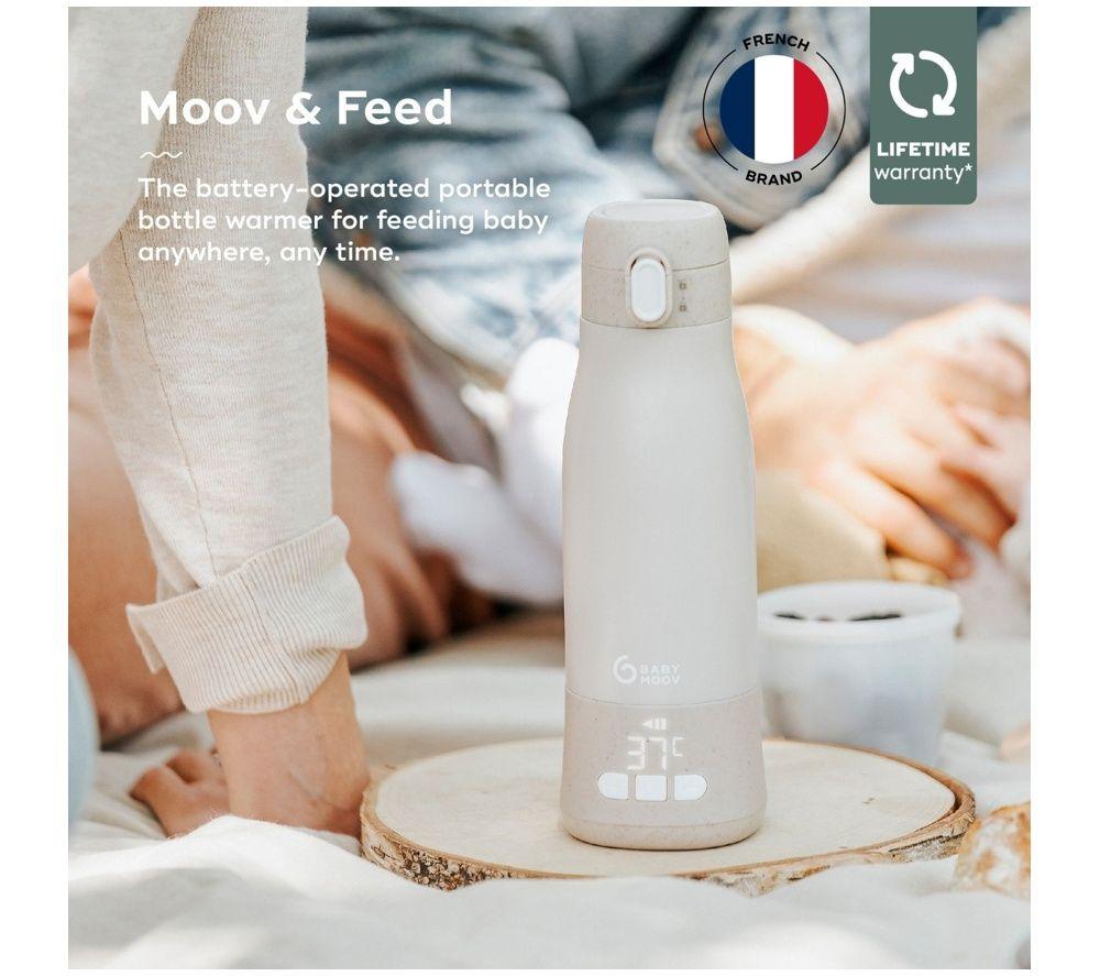 BABYMOOV Moov & Feed Rechargeable Travel Bottle Warmer - Mineral image number 4 of 5