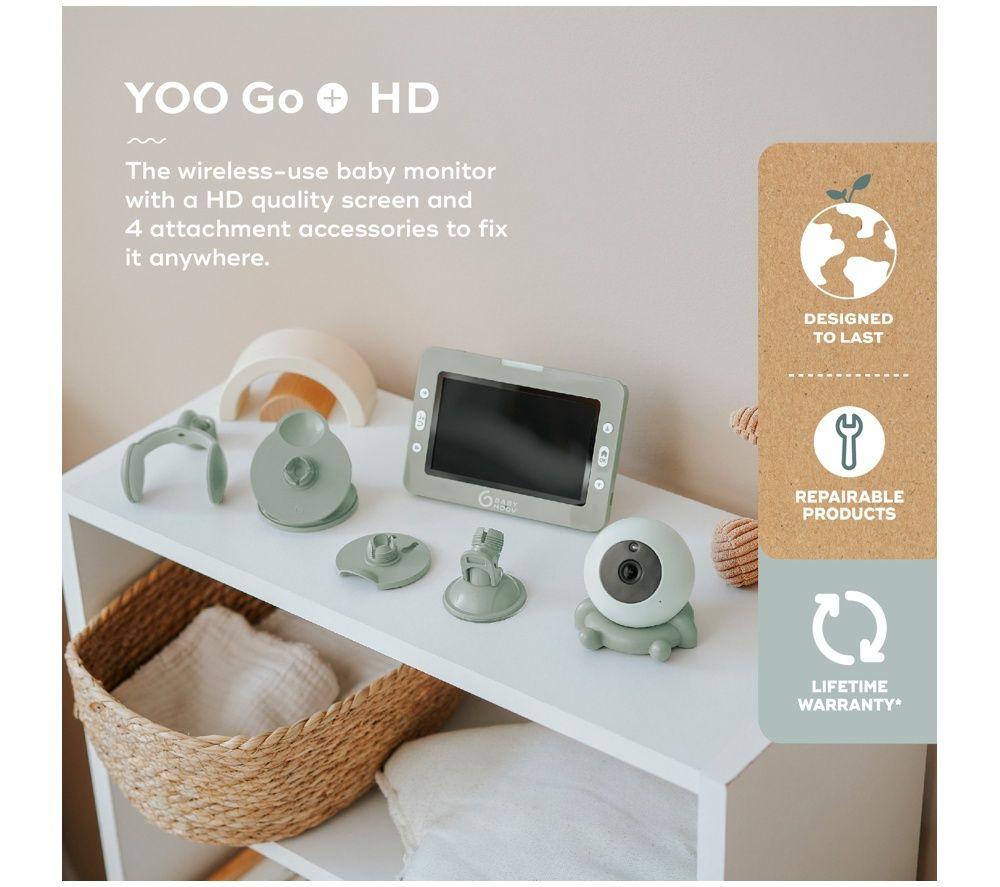 BABYMOOV Yoo Go+ 5" HD Wireless Baby Video Monitor - Green image number 6 of 6