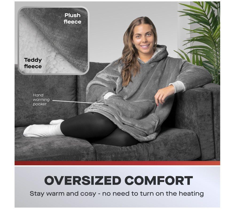 DAEWOO HEA1937GE Heated Hoodie - Grey image number 4 of 6
