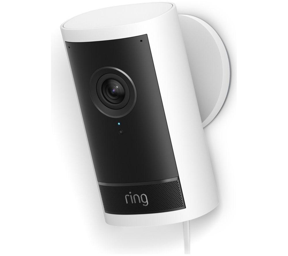 Photos - Security System / Smart Hub Ring Outdoor Cam Pro Plug-In Retinal 4K WiFi Security Camera - White, White 