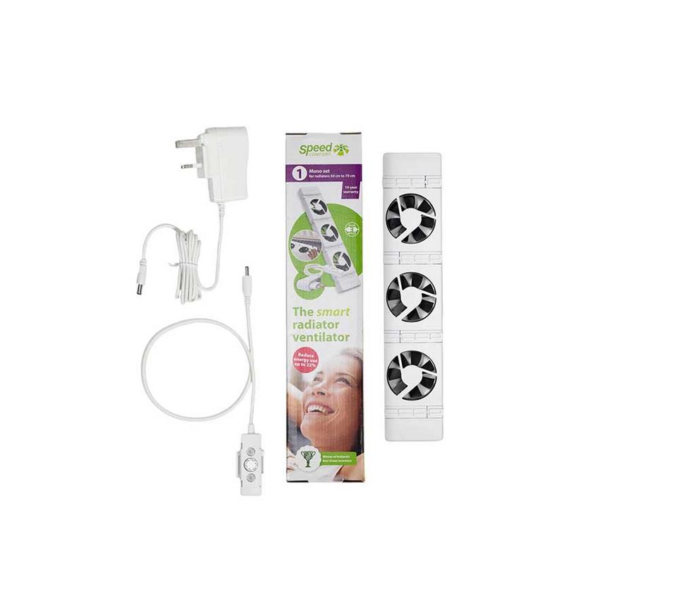 SPEEDCOMFORT Mono Set Smart Radiator Fan - White