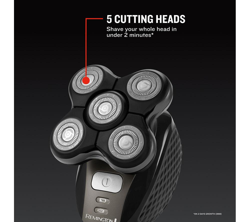 REMINGTON Balder Head Wet & Dry Rotary Shaver - Black & Grey image number 2 of 6