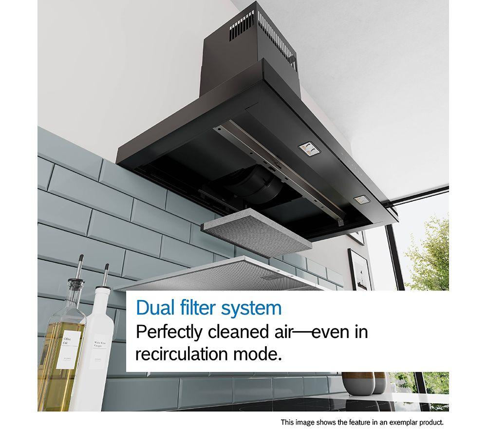 BOSCH Series 4 DWB95CC60B Chimney Cooker Hood - Black image number 10 of 15
