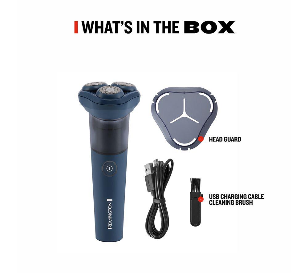 REMINGTON RC4381 WASHUP Wet & Dry Rotary Shaver - Blue image number 5 of 5