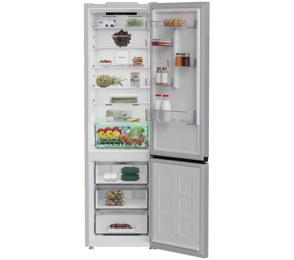BEKO HarvestFresh AeroFlow CNA4603VPS 70/30 Fridge Freezer - Brushed Steel image number 3 of 12