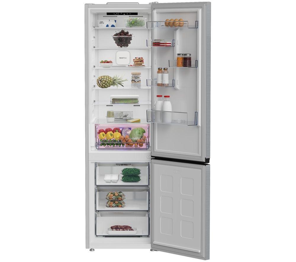 BEKO HarvestFresh AeroFlow CNA4603VPS 70/30 Fridge Freezer - Brushed Steel image number 4 of 12