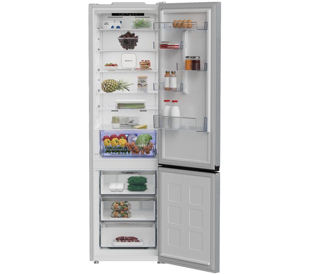 BEKO HarvestFresh AeroFlow CNA4603VPS 70/30 Fridge Freezer - Brushed Steel image number 5 of 12