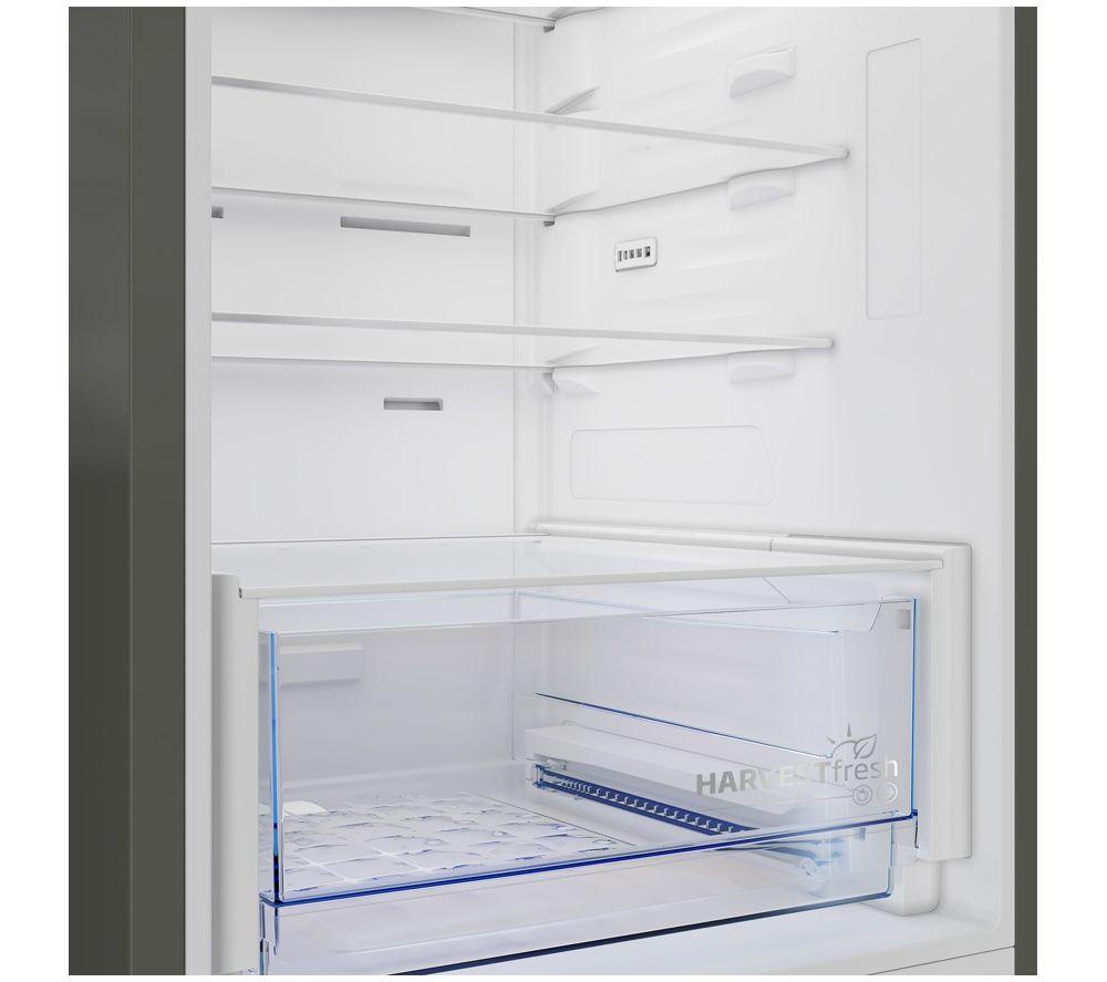 BEKO HarvestFresh AeroFlow CNA4603VPS 70/30 Fridge Freezer - Brushed Steel image number 9 of 12