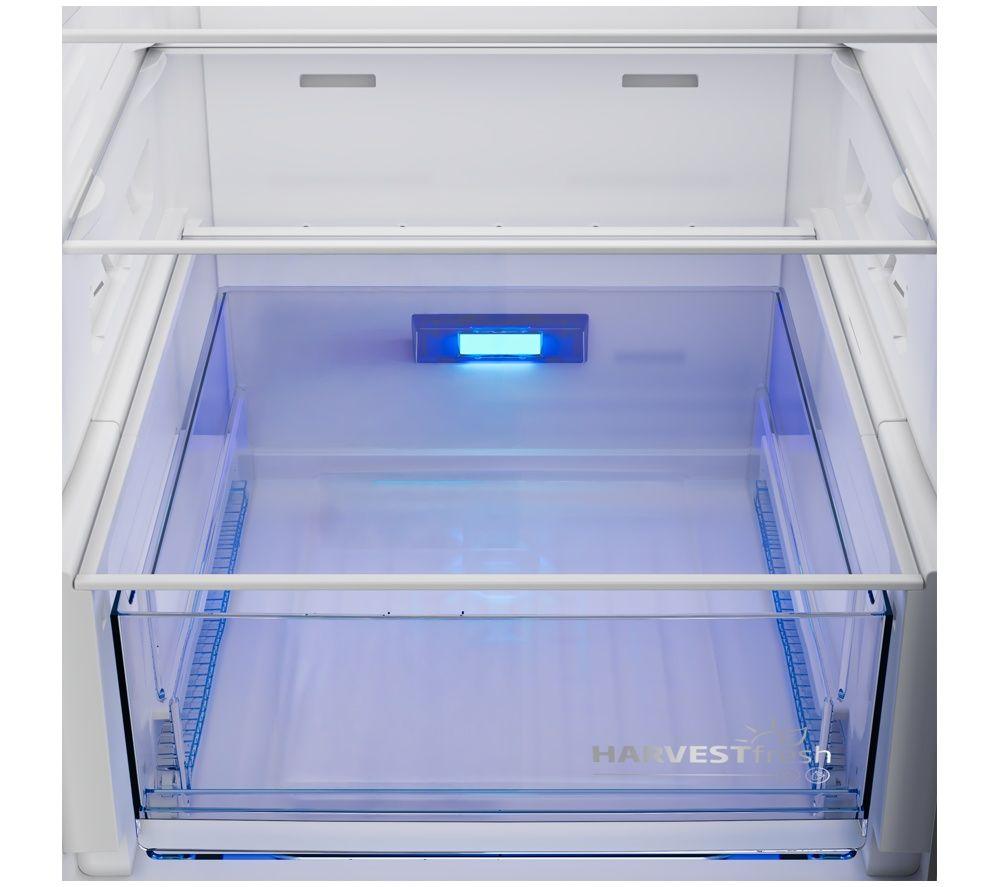BEKO HarvestFresh AeroFlow CNA4603VPS 70/30 Fridge Freezer - Brushed Steel image number 10 of 12