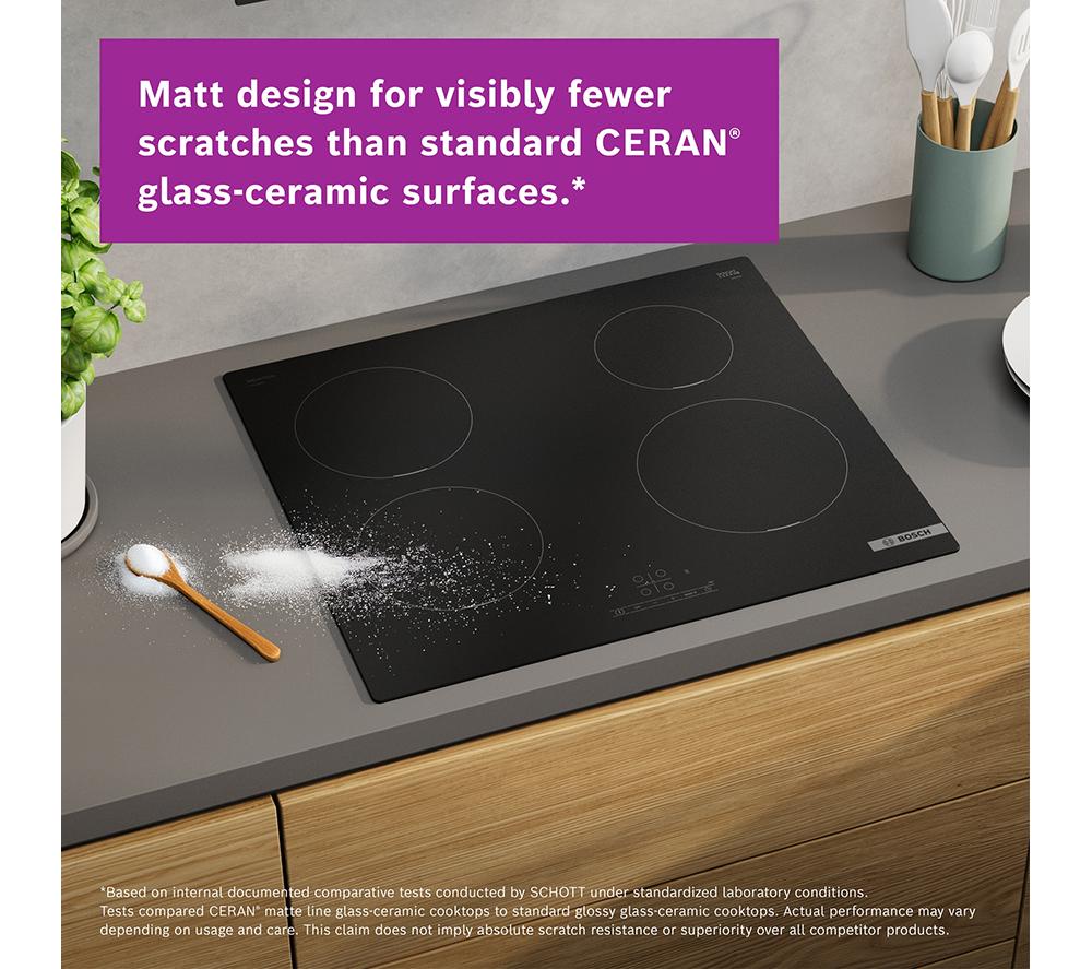 BOSCH Series 4 PIE61ABB5E 60 cm Electric Induction Hob - Matte Black image number 8 of 18