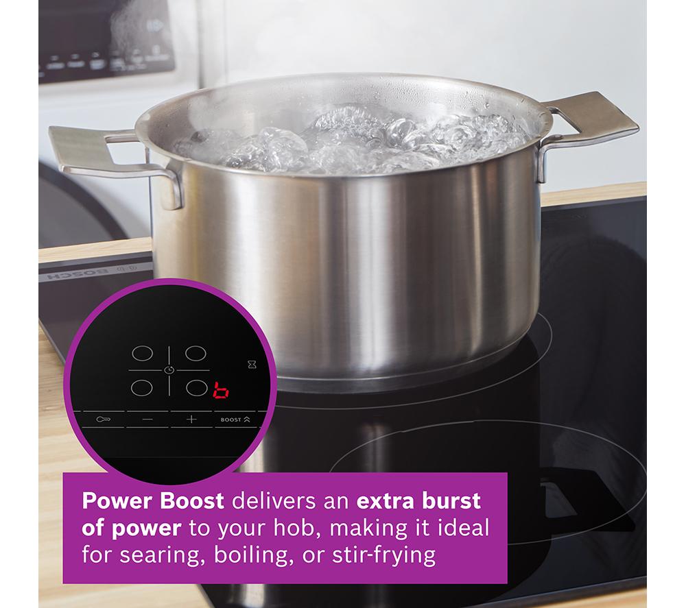 BOSCH Series 4 PIE61ABB5E 60 cm Electric Induction Hob - Matte Black image number 9 of 18