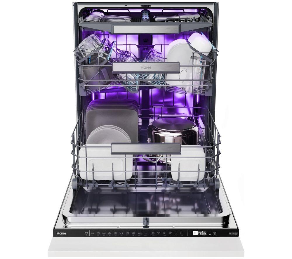 HAIER XS 4A4M4BB-80 Full-size Fully Integrated WiFi-enabled Dishwasher image number 2 of 4