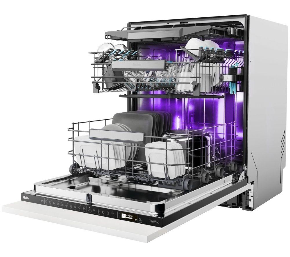 HAIER XS 4A4M4BB-80 Full-size Fully Integrated WiFi-enabled Dishwasher image number 3 of 4