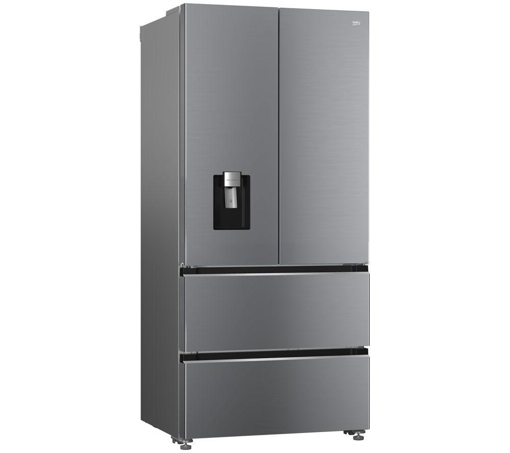 BEKO HarvestFresh AeroFlow GNE48510DVPX American-Style Fridge Freezer - Brushed Steel image number 2 of 26