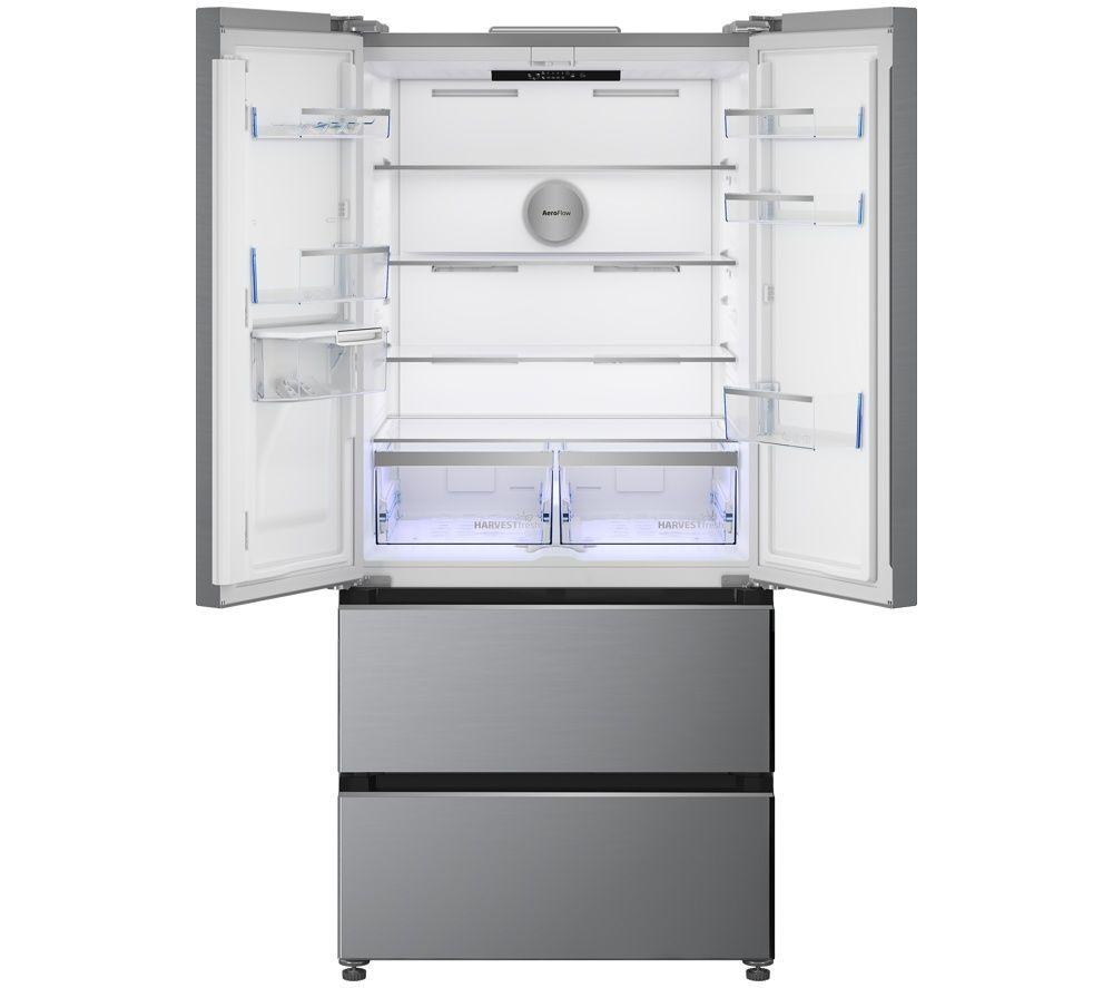 BEKO HarvestFresh AeroFlow GNE48510DVPX American-Style Fridge Freezer - Brushed Steel image number 6 of 26