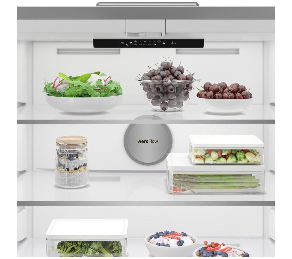 BEKO HarvestFresh AeroFlow GNE48510DVPX American-Style Fridge Freezer - Brushed Steel image number 7 of 26