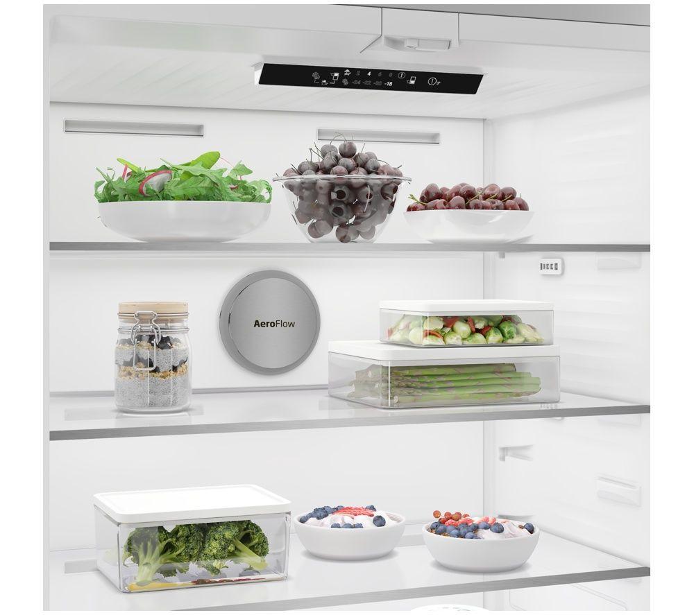 BEKO HarvestFresh AeroFlow GNE48510DVPX American-Style Fridge Freezer - Brushed Steel image number 9 of 26