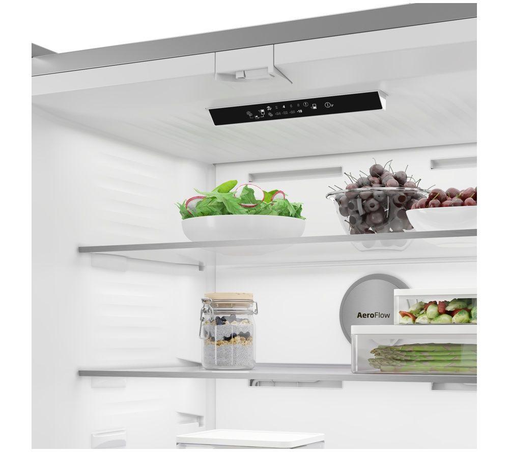 BEKO HarvestFresh AeroFlow GNE48510DVPX American-Style Fridge Freezer - Brushed Steel image number 11 of 26