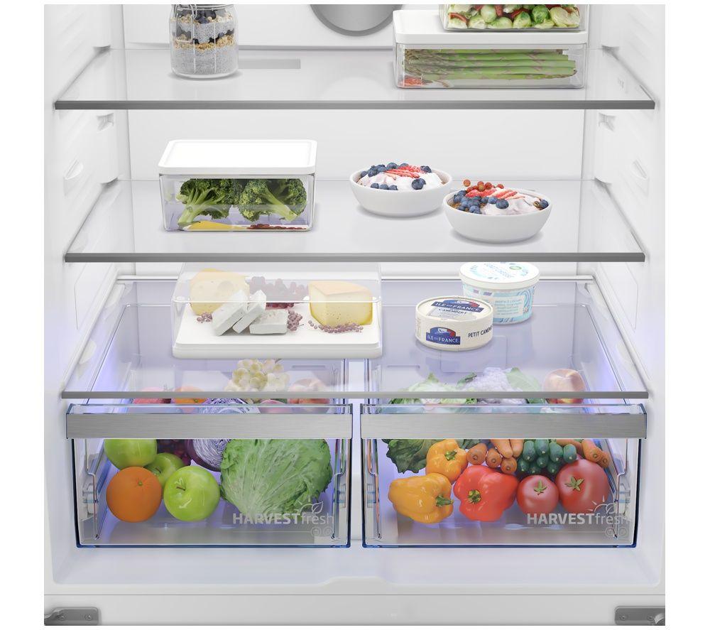 BEKO HarvestFresh AeroFlow GNE48510DVPX American-Style Fridge Freezer - Brushed Steel image number 13 of 26