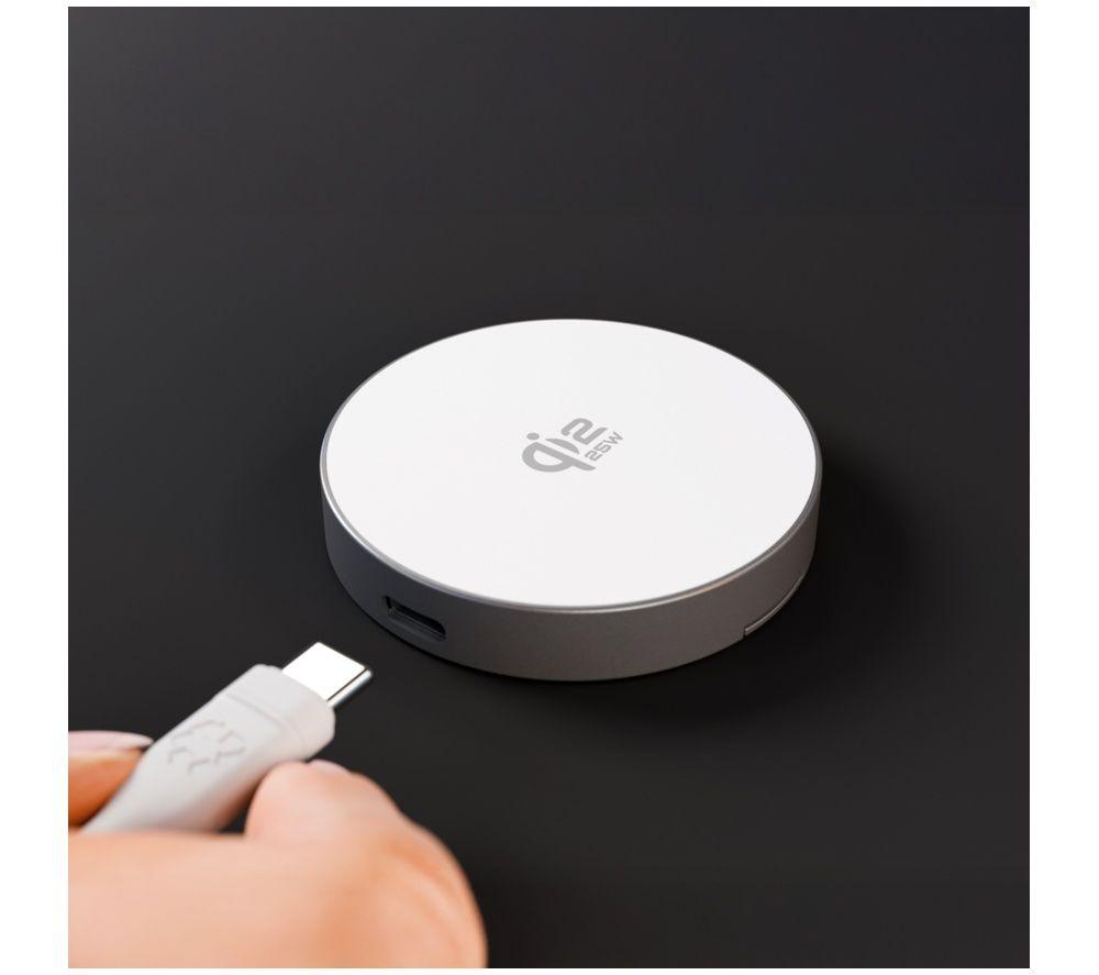 DBRAMANTE1928 Wireless Magnetic Qi2 Charger with Stand - Aluminium image number 3 of 5
