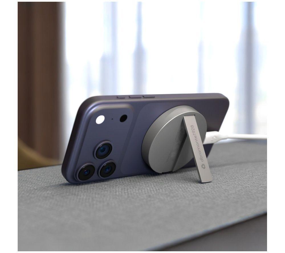 DBRAMANTE1928 Wireless Magnetic Qi2 Charger with Stand - Aluminium image number 5 of 5
