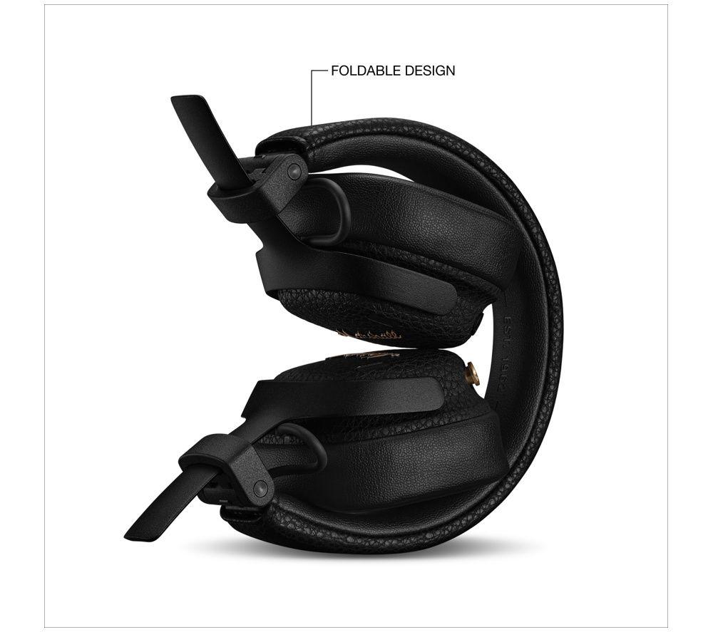 MARSHALL Milton Wireless Bluetooth Noise-Cancelling Headphones - Black image number 3 of 5